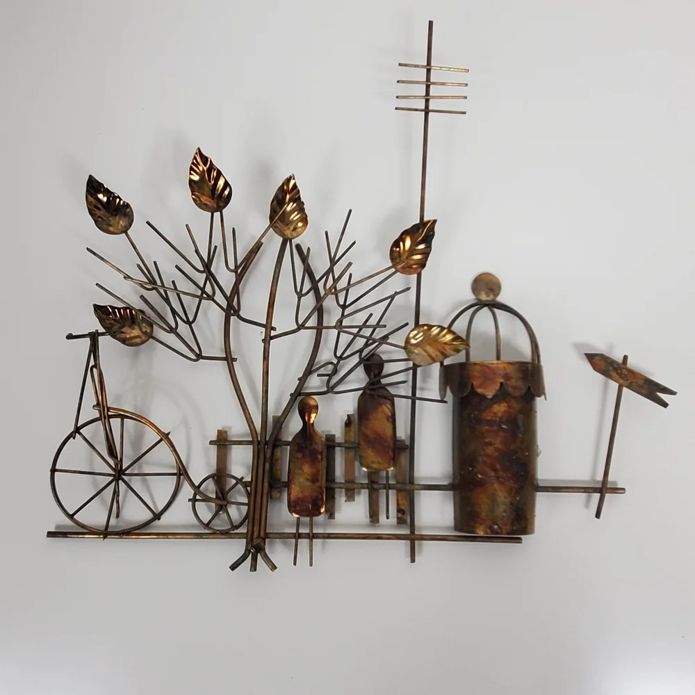 Vintage copper 1974 Enesco 3D wall art - Picture 11 of 11